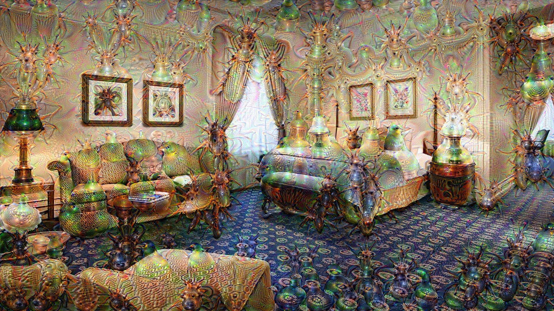 The hotel suite, hallucinated.